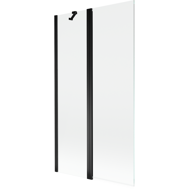 Mexen Mist sprchová zástěna 2-křídlová 100 x 150 cm, průhledná, černá - 8A9-100-011-70-00