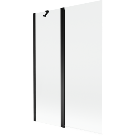 Mexen Mist sprchová zástěna 2-dílná 120 x 150 cm, transparentní, černá - 8A9-120-011-70-00