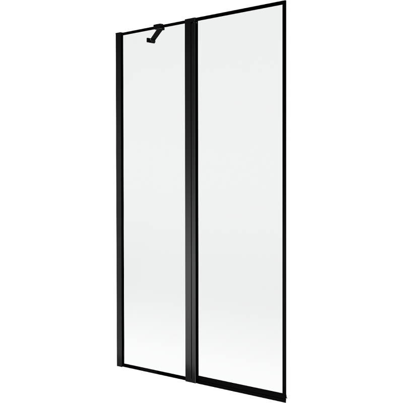 Mexen Mist sprchová zástěna dvoukřídlá levá 100 x 150 cm, černý rám, černá - 8A9-100-011-70-70-L