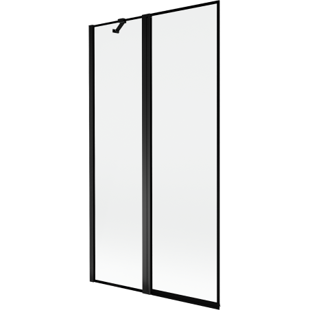 Mexen Mist sprchová zástěna dvoukřídlá levá 100 x 150 cm, černý rám, černá - 8A9-100-011-70-70-L