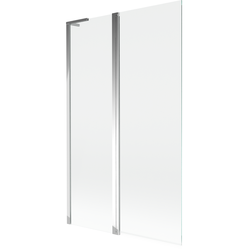 Mexen Mist L vanová zástěna dvoukřídlá 110 x 150 cm, transparentní, chrom - 8A9L-110-011-01-00