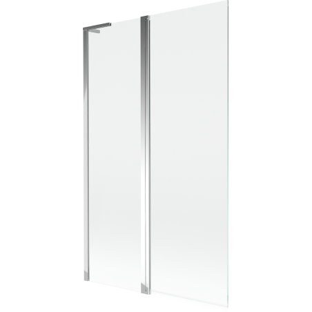 Mexen Mist L vanová zástěna dvoukřídlá 110 x 150 cm, transparentní, chrom - 8A9L-110-011-01-00