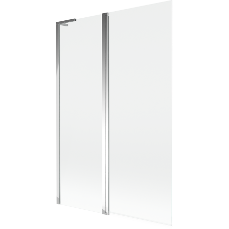 Mexen Mist L vanová zástěna dvoukřídlá 120 x 150 cm, transparentní, chrom - 8A9L-120-011-01-00