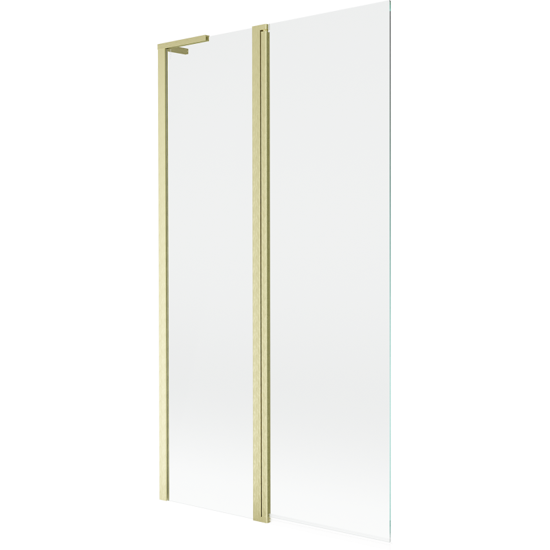 Mexen Mist L sprchová stěna dvoukřídlá 100 x 150 cm, transparentní, zlatý kartáčovaný - 8A9L-100-011-55-00
