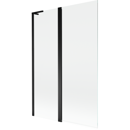 Mexen Mist L vana přepážka 2-křídlová 120 x 150 cm, transparentní, černá - 8A9L-120-011-70-00
