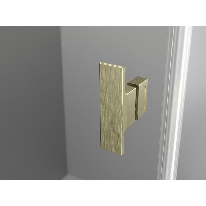 Mexen Mist-B sprchová kabina otočná 95 x 120 cm, transparentní, zlatá kartáčovaná - 8A2T-095-120-55-00