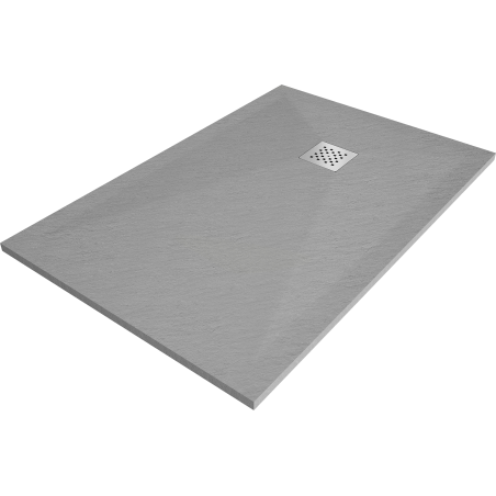 Mexen Stone+ kompozitní sprchová vanička obdélníková 100 x 70 cm, šedá-beton - 44617010