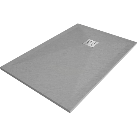 Mexen Stone+ obdélníková kompozitní sprchová vanička 130 x 70 cm, šedá-beton - 44617013