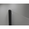 Mexen Mist-F Duo skládací sprchový kout pravý 75 x 100 cm, černý rám, černý - 8A6-075L-100P-70-70