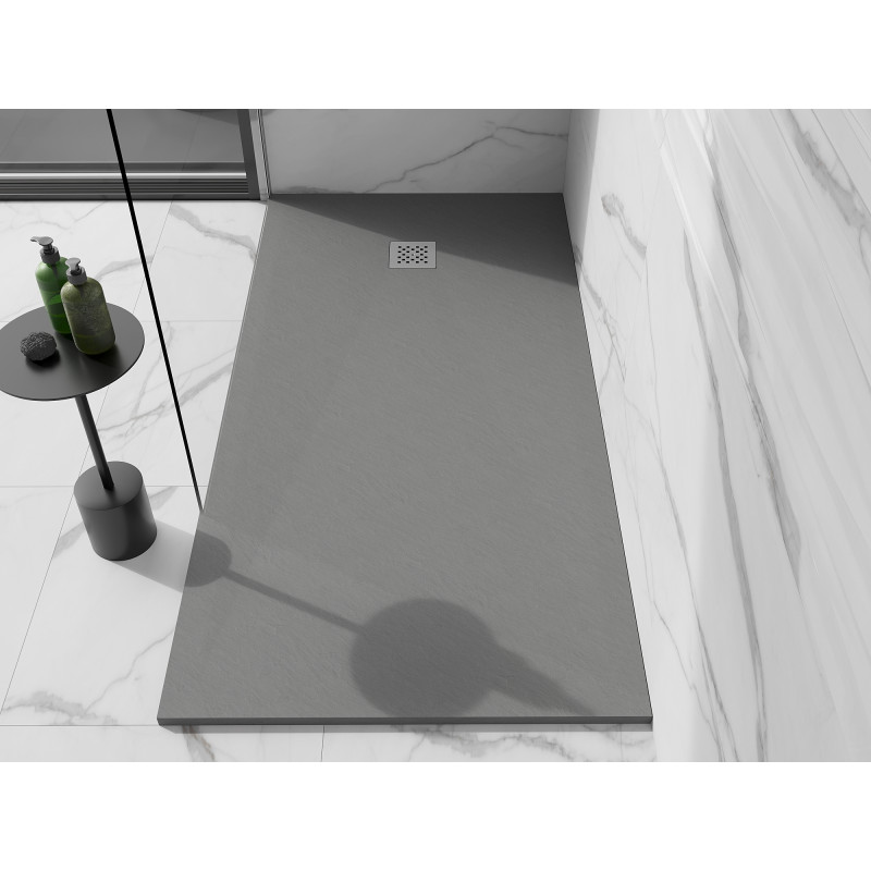 Mexen Stone+ obdélníkový kompozitní sprchový kout 180 x 70 cm, šedý-beton - 44617018
