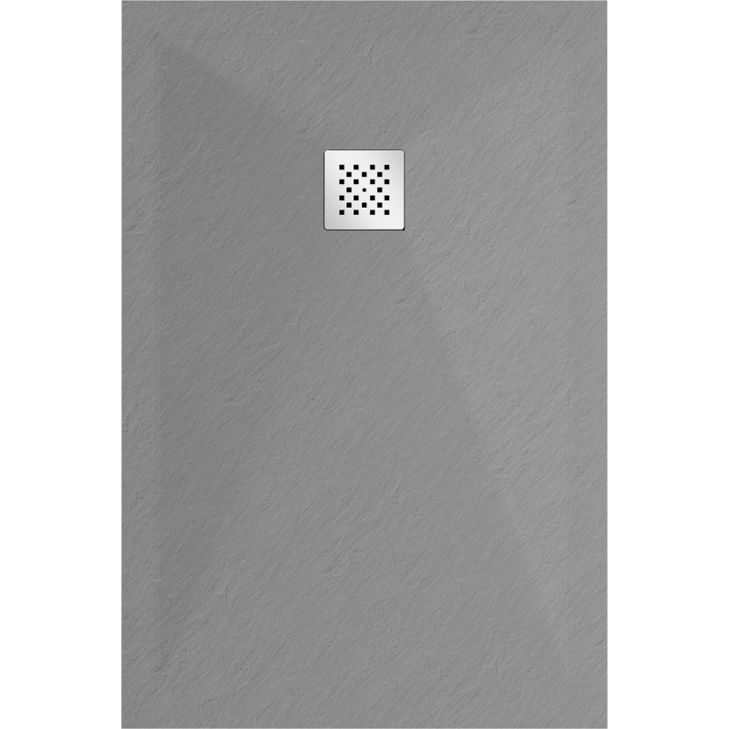Mexen Stone+ obdélníková kompozitní sprchová vanička 90 x 80 cm, šedý-beton - 44618090