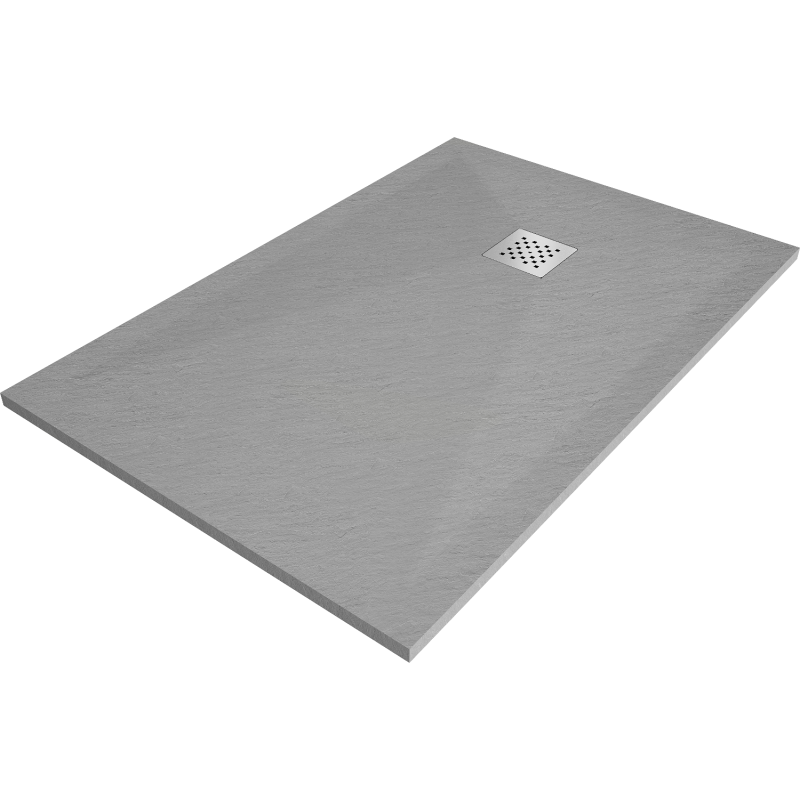 Mexen Stone+ sprchová vanička kompozitní obdélníková 100 x 80 cm, šedý beton - 44618010