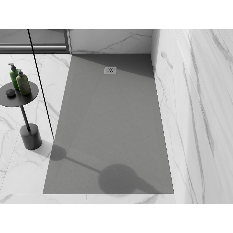 Mexen Stone+ obdélníková kompozitní sprchová vanička 180 x 80 cm, šedá-beton - 44618018