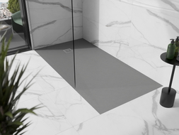 Mexen Stone+ obdélníková kompozitní sprchová vanička 180 x 80 cm, šedá-beton - 44618018