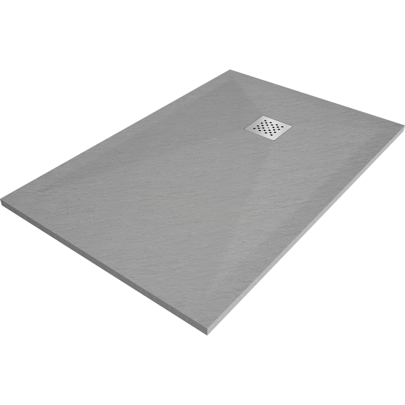 Mexen Stone+ kompozitová sprchová vanička obdélníková 100 x 90 cm, šedý-beton - 44619010