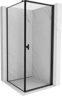 Mexen Mist-B sprchový kout pravý 70 x 70 cm, černý rám, černý - 8A2T-070-070-70-70-P