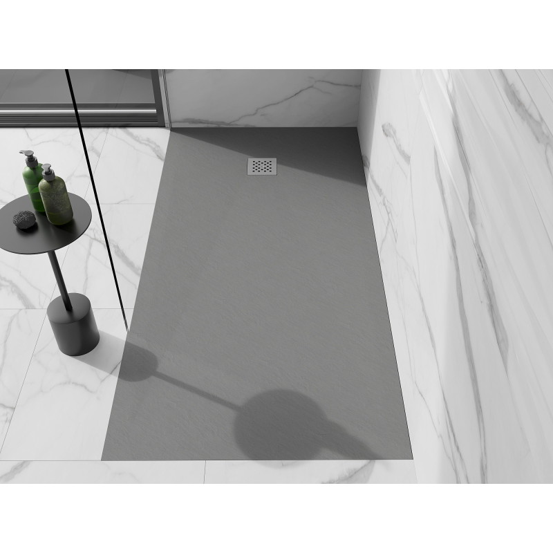 Mexen Stone+ obdélníková kompozitní vanička 180 x 100 cm, šedý-beton - 44611018