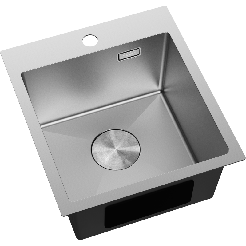 Mexen Solix dřez z nerezové oceli, 1-komorový 400 x 450 mm, inox - 6401401000-01