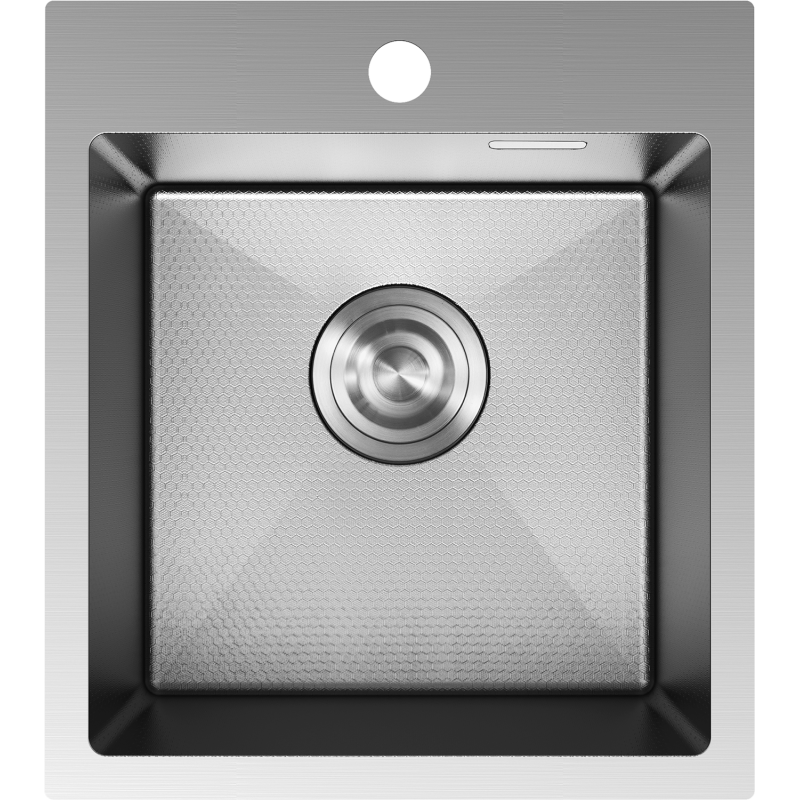 Mexen Solix nerezový dřez 1-komorový 400 x 450 mm, inox HC - 6401401000-01HC