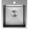 Mexen Solix nerezový dřez 1-komorový 400 x 450 mm, inox HC - 6401401000-01HC