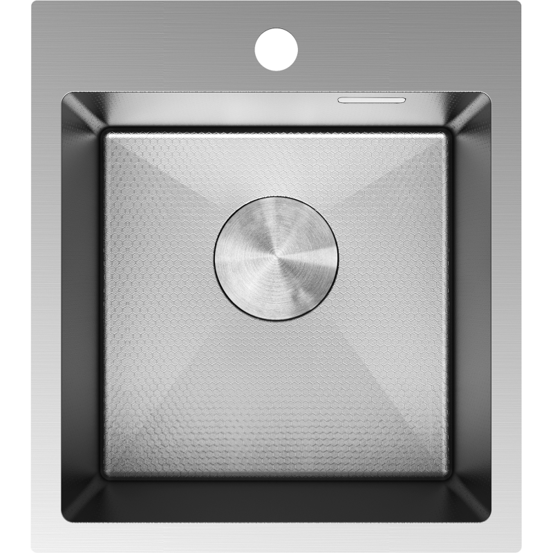 Mexen Solix nerezový dřez 1-komorový 400 x 450 mm, inox HC - 6401401000-01HC