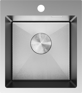 Mexen Solix nerezový dřez 1-komorový 400 x 450 mm, inox HC - 6401401000-01HC