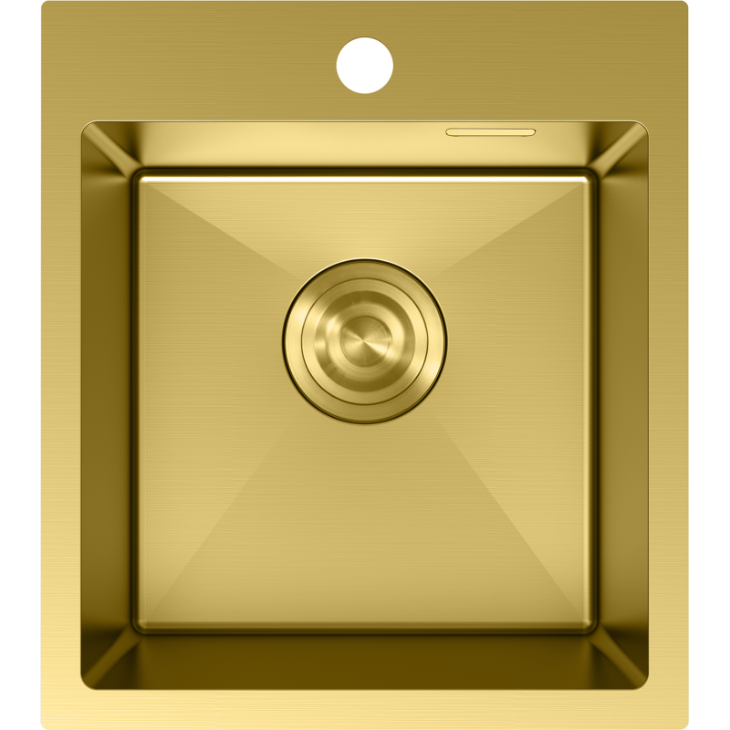 Mexen Solix ocelový dřez 1-komorový 400 x 450 mm, zlatý - 6401401000-55