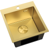 Mexen Solix ocelový dřez 1-komorový 400 x 450 mm, zlatý - 6401401000-55
