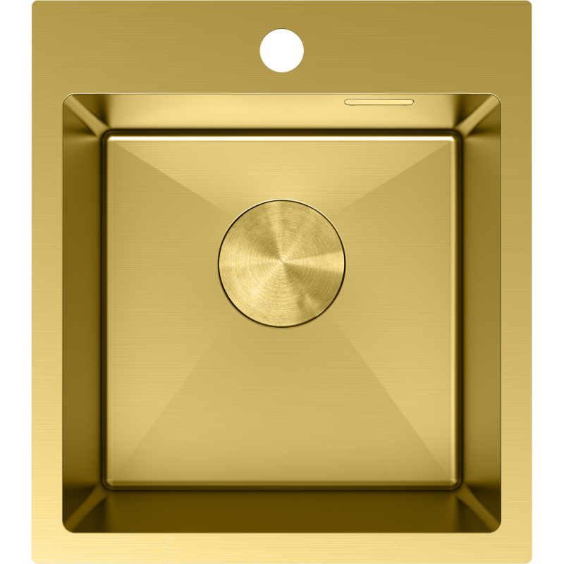 Mexen Solix ocelový dřez 1-komorový 400 x 450 mm, zlatý - 6401401000-55