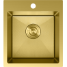 Mexen Solix nerezový dřez 1-komorový 400 x 450 mm, zlatý HC - 6401401000-55HC