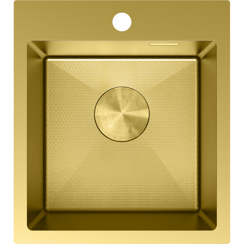 Mexen Solix nerezový dřez 1-komorový 400 x 450 mm, zlatý HC - 6401401000-55HC