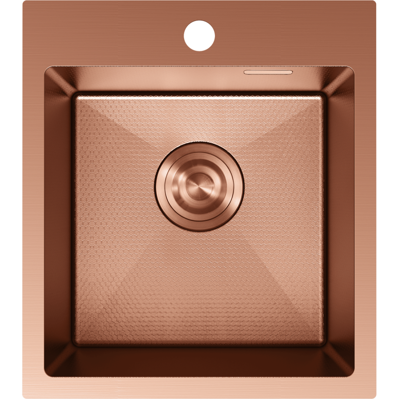 Mexen Solix nerezový dřez 1-komorový 400 x 450 mm, měď HC - 6401401000-65HC