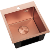 Mexen Solix nerezový dřez 1-komorový 400 x 450 mm, měď HC - 6401401000-65HC
