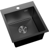Mexen Solix nerezový dřez s 1 komorou 400 x 450 mm, černý - 6401401000-70