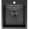 Mexen Solix nerezový dřez s 1 komorou 400 x 450 mm, černý - 6401401000-70