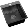 Mexen Solix nerezový dřez s 1 komorou 400 x 450 mm, černý - 6401401000-70