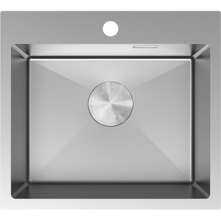 Mexen Solix nerezový dřez 1-komorový 500 x 450 mm, inox - 6402501000-01