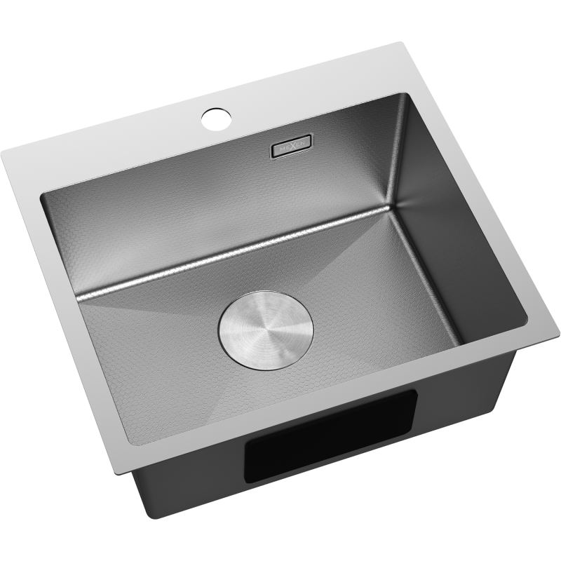 Mexen Solix ocelový dřez 1-komorový 500 x 450 mm, inox HC - 6402501000-01HC
