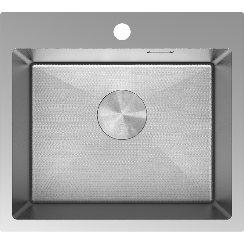 Mexen Solix ocelový dřez 1-komorový 500 x 450 mm, inox HC - 6402501000-01HC