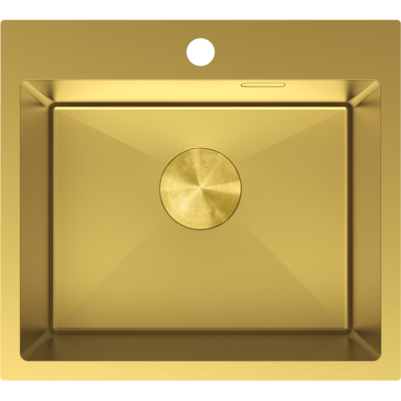Mexen Solix nerezový dřez 1-komorový 500 x 450 mm, zlatý - 6402501000-55