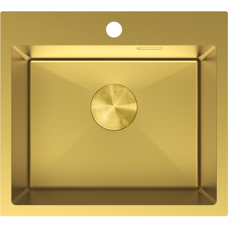 Mexen Solix nerezový dřez 1-komorový 500 x 450 mm, zlatý - 6402501000-55