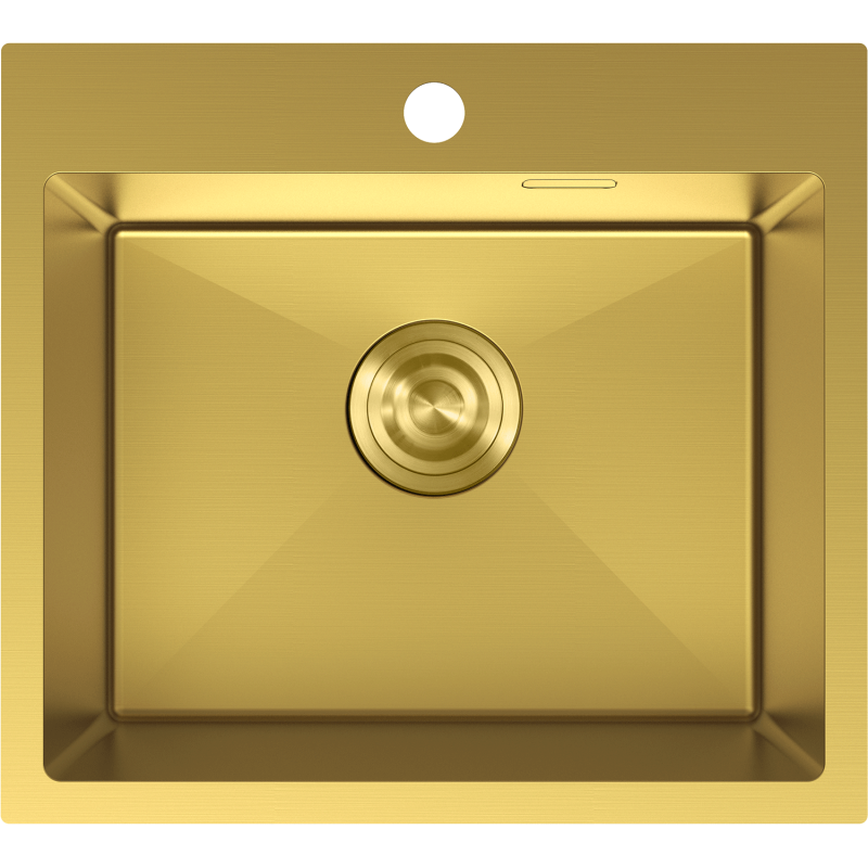 Mexen Solix nerezový dřez 1-komorový 500 x 450 mm, zlatý - 6402501000-55