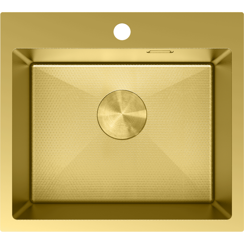 Mexen Solix nerezový dřez 1-komorový 500 x 450 mm, zlatý HC - 6402501000-55HC