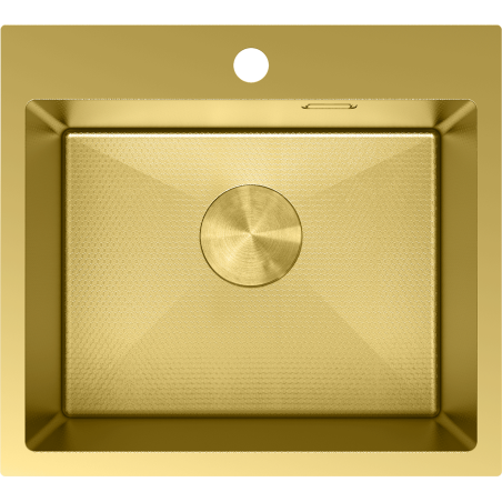 Mexen Solix nerezový dřez 1-komorový 500 x 450 mm, zlatý HC - 6402501000-55HC