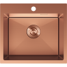 Mexen Solix nerezový dřez 1-komorový 500 x 450 mm, měď - 6402501000-65