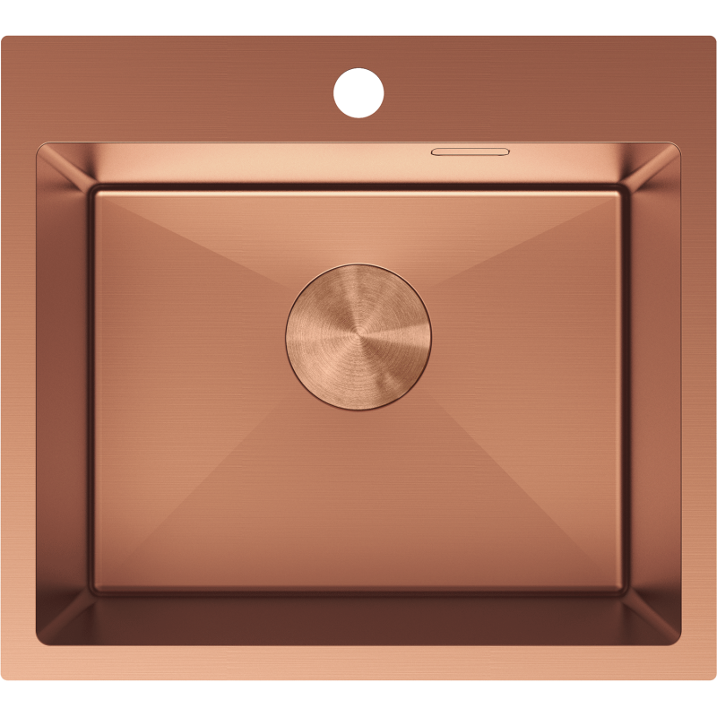 Mexen Solix nerezový dřez 1-komorový 500 x 450 mm, měď - 6402501000-65
