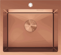 Mexen Solix nerezový dřez 1-komorový 500 x 450 mm, měď - 6402501000-65