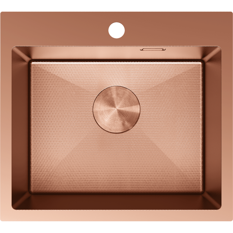 Mexen Solix nerezový dřez 1-komorový 500 x 450 mm, měď HC - 6402501000-65HC