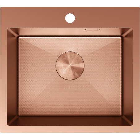 Mexen Solix nerezový dřez 1-komorový 500 x 450 mm, měď HC - 6402501000-65HC