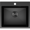 Mexen Solix dřez ocelový 1-komorový 500 x 450 mm, černý - 6402501000-70